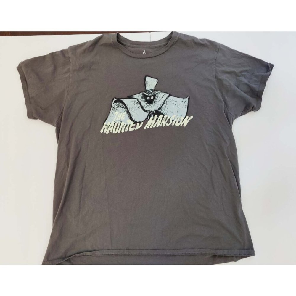 Disneyland THE HAUNTED MANSION Hatbox Ghost 2 sided T-Shirt XXLARGE